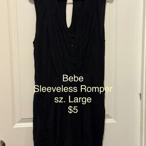 Bebe Elegant Black Romper